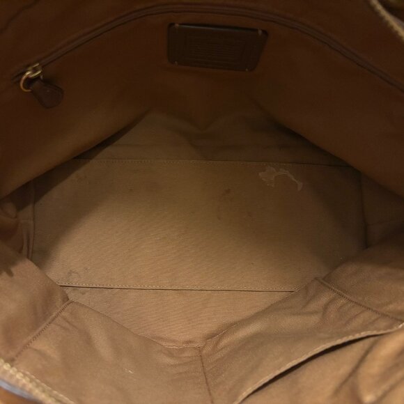 Coach Jes Tote Pebble Leather Saddle Brown Bag 76701 - Picture 11 of 13